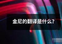 金尼的翻译是什么